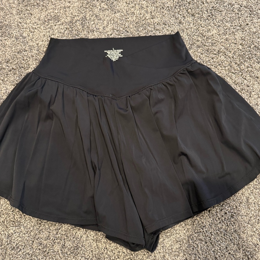 NWOT Athletic Shorts for Women High Waisted Workout Running Shorts Size Large - Picture 6 of 7